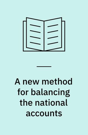 A new method for balancing the national accounts