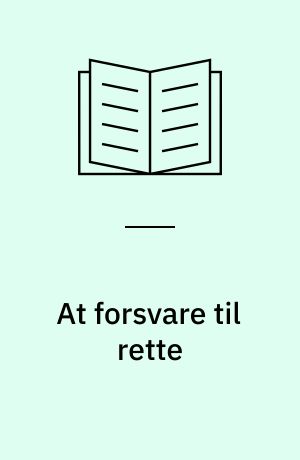 At forsvare til rette : værnsforholdet og bøndernes retslige stilling i Danmarks senmiddelalder 1400-1513