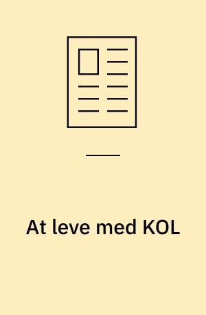 At leve med KOL : er der sammenhæng mellem at kunne udføre almindelige daglige aktiviteter og anvende hverdagsteknologi?