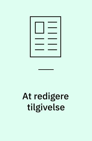At redigere tilgivelse : et lyd-samarbejde mellem kunst og antropologi