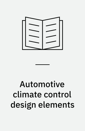 Automotive climate control design elements