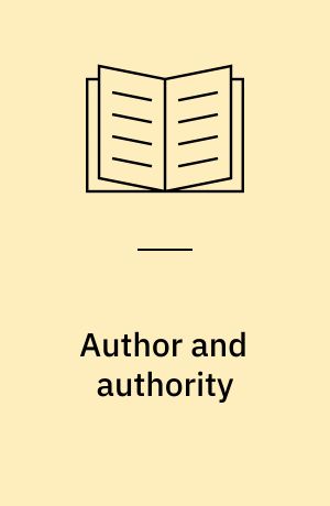 Author and authority : Some thoughts on Chaucer's narrative stance