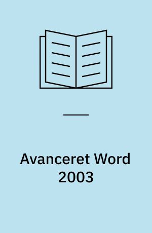 Avanceret Word 2003