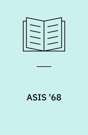 ASIS '68 : proceedings of the 31st ASIS annual meeting, Columbus, Ohio, October, 20-24, 1968