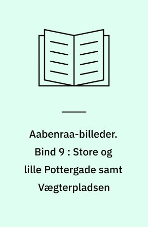 Aabenraa-billeder. Bind 9 : Store og lille Pottergade samt Vægterpladsen