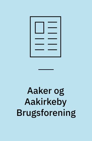 Aaker og Aakirkeby Brugsforening