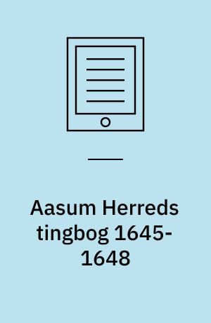 Aasum Herreds tingbog 1645-1648