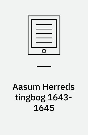 Aasum Herreds tingbog 1643-1645