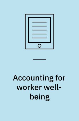 Accounting for worker well-being