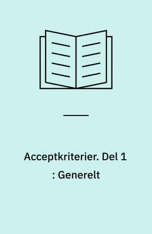 Acceptkriterier : retningslinier for vurdering af nye og fornyede afløbsledninger ved hjælp af TV-inspektion. Del 1 : Generelt