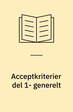 Acceptkriterier del 1- generelt : retningslinier for vurdering af nye og fornyede afløbsledninger ved hjælp af TV-inspektion