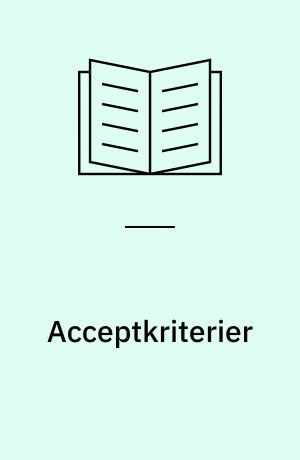 Acceptkriterier : vurdering af nye og fornyede ledninger ved TV-inspektion