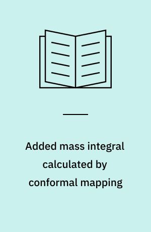 Added mass integral calculated by conformal mapping