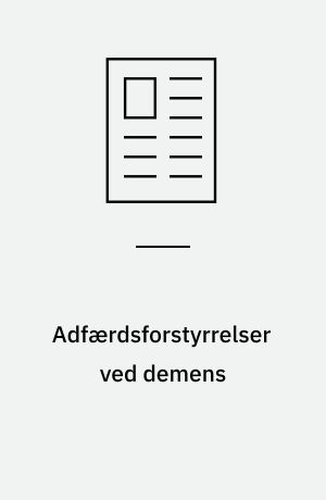 Adfærdsforstyrrelser ved demens