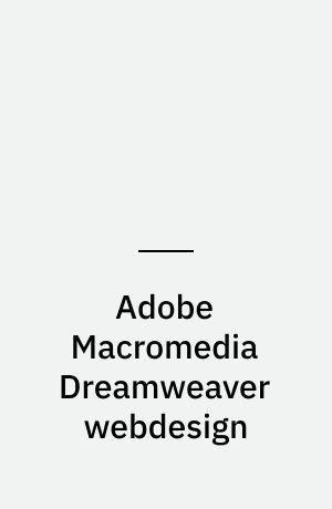 Adobe Macromedia Dreamweaver webdesign