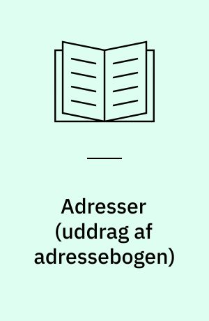 Adresser (uddrag af adressebogen)