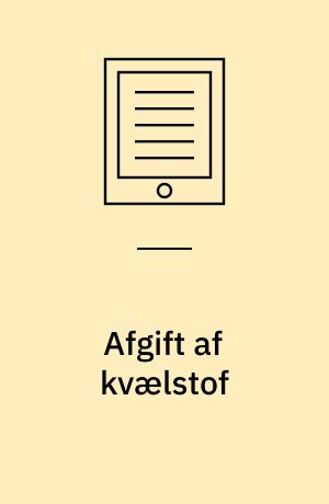 Afgift af kvælstof