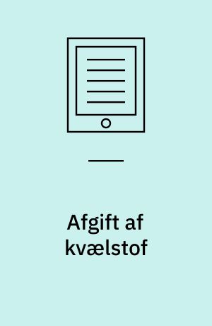 Afgift af kvælstof