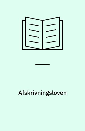 Afskrivningsloven : indkomståret 1999