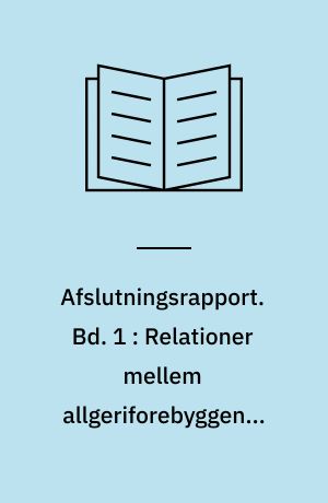 Afslutningsrapport. Bd. 1 : Relationer mellem allgeriforebyggende effekt og kemisk sammensætning for nogle hypoallergene modermælkserstatninger