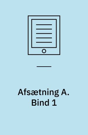 Afsætning A : niveau A. Bind 1