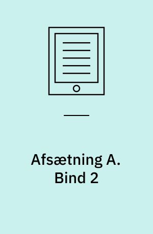 Afsætning A : niveau A. Bind 2