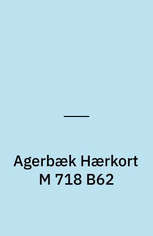 Agerbæk Hærkort M 718 B62 : Danmark 1:50 000 (2 cm)