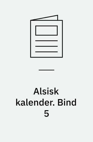 Alsisk kalender. Bind 5