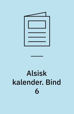 Alsisk kalender. Bind 6