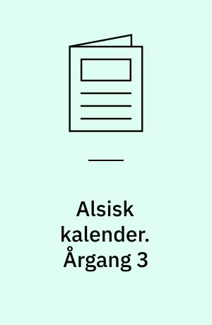 Alsisk kalender. Årgang 3