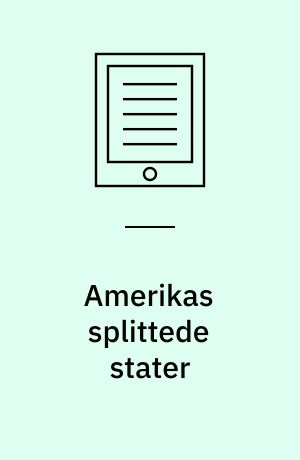 Amerikas splittede stater : en samfundsmodel i krise!