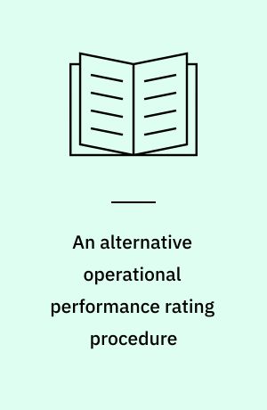 An alternative operational performance rating procedure