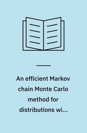 An efficient Markov chain Monte Carlo method for distributions with intractable normalising constants