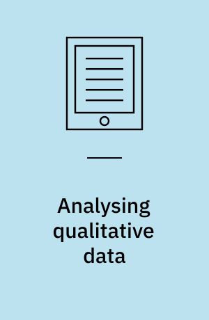 Analysing qualitative data