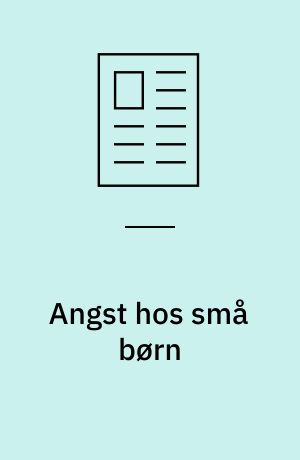Angst hos små børn