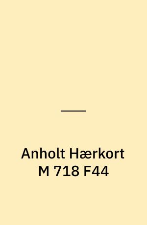 Anholt Hærkort M 718 F44 : Danmark 1:50 000 (2 cm)