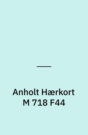 Anholt Hærkort M 718 F44 : Danmark 1:50 000 (2 cm)