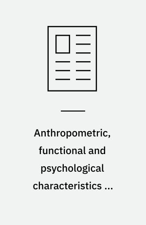 Anthropometric, functional and psychological characteristics of eight-year-old Brazilian children from low socioeconomic status