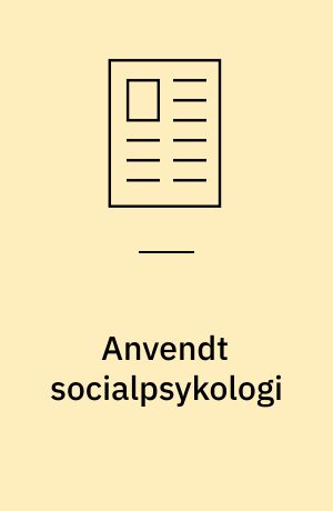 Anvendt socialpsykologi