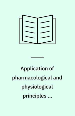 Application of pharmacological and physiological principles in restraint of wild animals