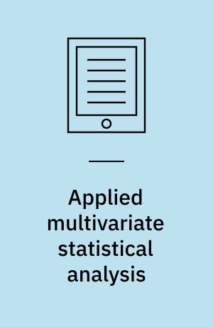 Applied multivariate statistical analysis
