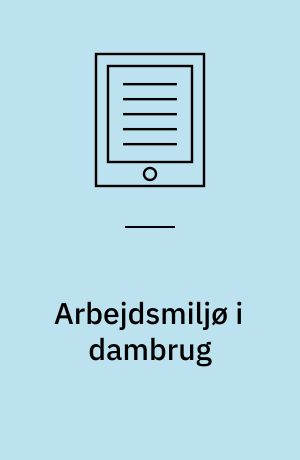 Arbejdsmiljø i dambrug