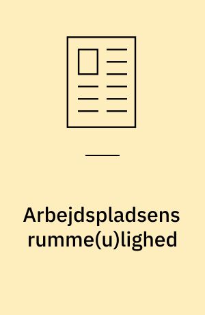 Arbejdspladsens rumme(u)lighed : dobbelt diskriminering