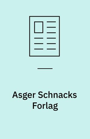 Asger Schnacks Forlag : Live-show feedback: tre mikroforlag - samme bog