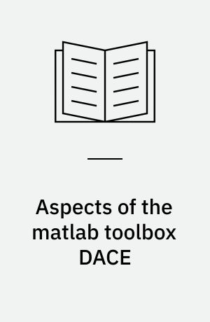Aspects of the matlab toolbox DACE