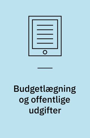 Budgetlægning og offentlige udgifter