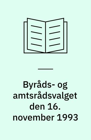 Byråds- og amtsrådsvalget den 16. november 1993
