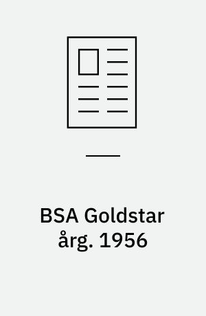 BSA Goldstar årg. 1956