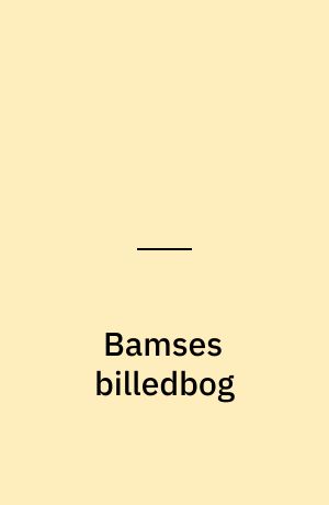 Bamses billedbog