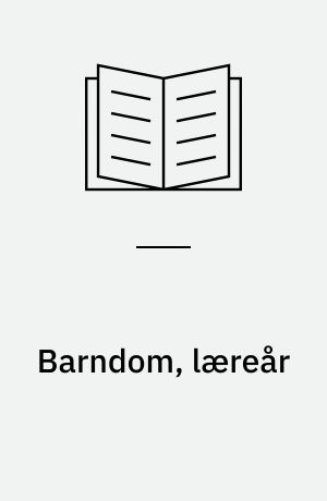 Barndom, læreår